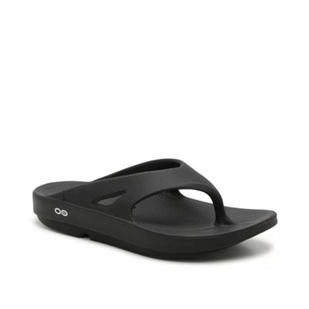 OOFOS OOriginal Recovery Flip Flop Sandals Black Mens 11 Womens 13 EU 44
